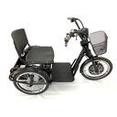 Ver imagem 2 de Triciclo Elétrico Fox 800w Freio-disco e Ré Preto - Duos Bike