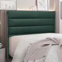 Ver imagem 5 de Cabeceira Para Cama Box Solteiro La Italiana 90cm Veludo - SSX Multicoisas Spezzia Verde