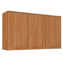 Ver imagem 2 de Armário de Cozinha 3 Portas 120cm com Portas em MDF Frisadas Itafriz Itatiaia Marrom/Cinamomo
