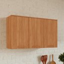 Ver imagem 7 de Armário de Cozinha 3 Portas 120cm com Portas em MDF Frisadas Itafriz Itatiaia Marrom/Cinamomo