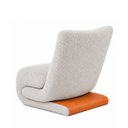 Ver imagem 7 de Poltrona Fluxo Bouclé Cinza | Courino Caramelo - Sallar Home