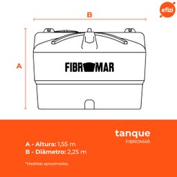Tanque 5.000 Litros Verde Polietileno Fibromar - 3