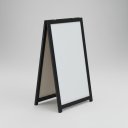 Ver imagem 1 de Cavalete de Calçada Standard Branco 100x60 Cm Moldura Madeira Mdf