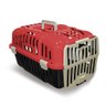 Caixa de Transporte Vermelho N1 P- Cães Cachorro Gato Pets - 1