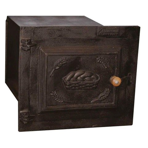 Forno em Ferro Fogão a Lenha Médio Porta Ferro 50x42x35cm