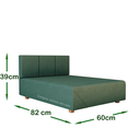 Ver imagem 2 de Cama Box Pet Dog Porte Grande 80 cm Paandora Cores - Comprar Moveis em Casa: Azul