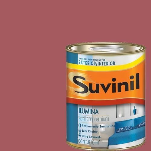 Tinta Acrilica Semi Brilho Premium Suvinil Uva Rubi 900ml. - 1