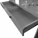 Ver imagem 3 de Penteadeira Camarim Gaveta com Chave e Iluminação Led Capricho Off White - Jcm