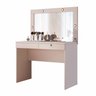 Penteadeira Camarim Gaveta com Chave e Iluminação Led Capricho Off White - Jcm - 2