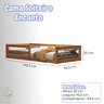 Cama Solteiro de Madeira Natural com Proteção Lateral  Ideal para Quarto Infantil com Colchão 188x88 - 6