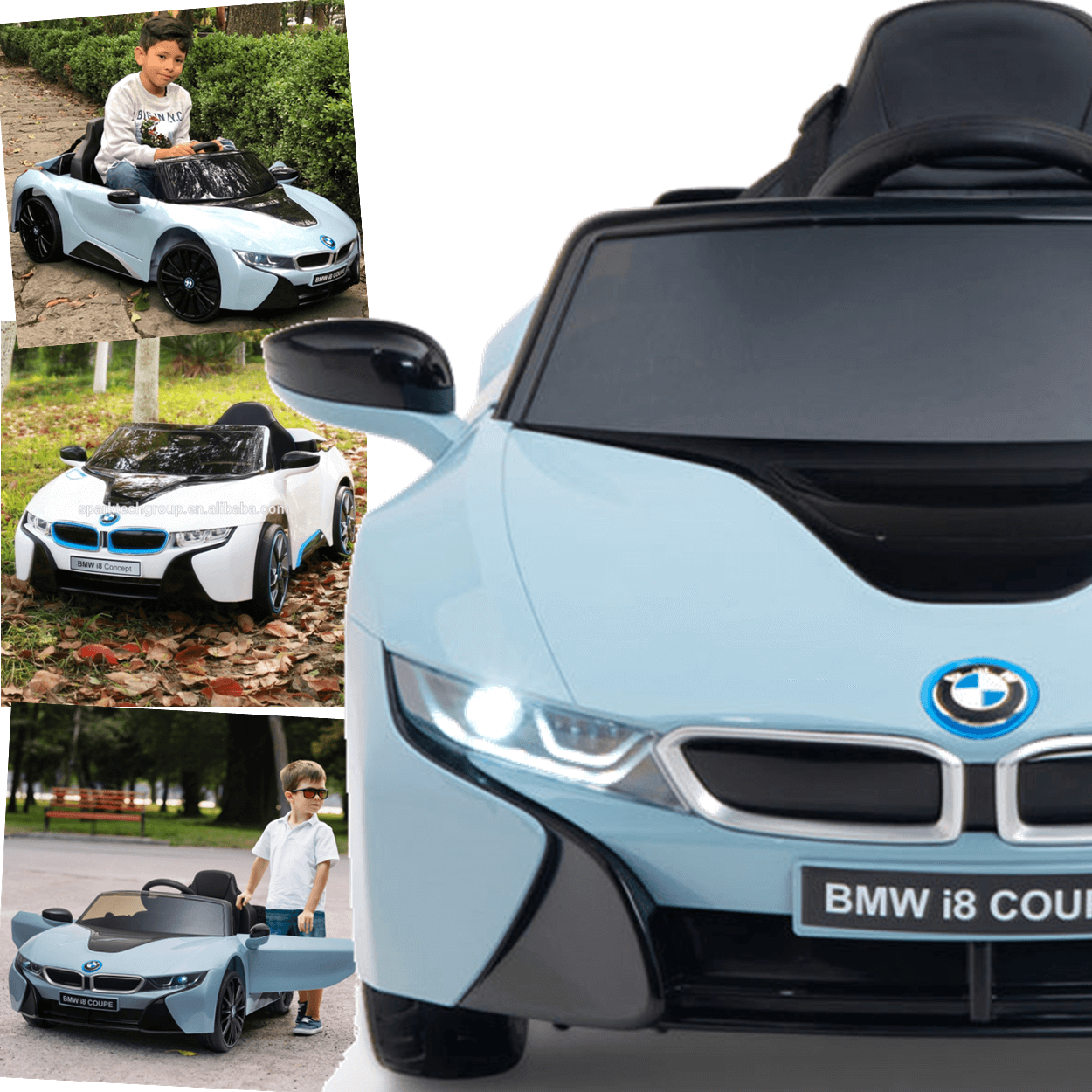 Carro Eletrico Zippy Toys BMW i8 Coupe 12V com Controle Azul - 4