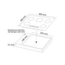 Ver imagem 4 de Cooktop Fogatti 5 Bocas Vidro Preto Bivolt V500x