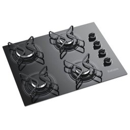 Cooktop Itatiaia 4 Bocas Vidro Preto Chama Rápida Bivolt - 1