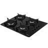 Cooktop Fogatti 4 Bocas Vidro Preto Chama Rápida Bivolt V400 - 1