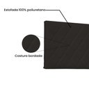 Ver imagem 3 de Cabeceira Painel Dubai Para Cama Box Queen 160 cm Corino Marrom - D’Rossi