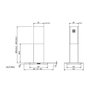 Coifa de Ilha Nardelli Vidro Reto Inox 90cm 127V CIVR90 50011400 - 4