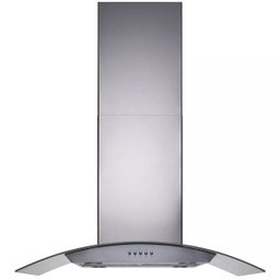 Coifa Ilha Cadence Gourmet Vidro Curvo Inox 90cm 127V Cfa502 - 1