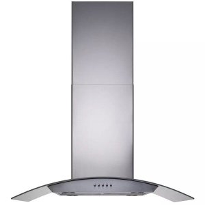 Coifa Ilha Cadence Gourmet Vidro Curvo Inox 90cm 127V Cfa502