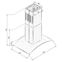 Coifa Ilha Cadence Gourmet Vidro Curvo Inox 90cm 127V Cfa502 - 5