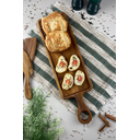 Ver imagem 2 de Tábua de Servir Retangular com Cabo – Madeira de Teca 52x15x2cm