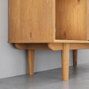 Ver imagem 7 de Armário Madeira Livros 3 Nichos Fecho Toque Madeira Freijó Simona Idimex