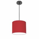 Ver imagem 1 de Lustre Luminária Pendente Vivare Free Lux Pe-4105pr Cúpula em Tecido 20x22cm
