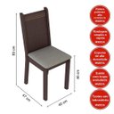 Ver imagem 3 de Conjunto Sala de Jantar Mesa e 6 Cadeiras Megan Madesa