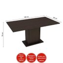 Ver imagem 2 de Conjunto Sala de Jantar Mesa e 6 Cadeiras Megan Madesa