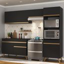 Ver imagem 5 de Cozinha Compacta Multimóveis Veneza Gb Fg3683 Com Armário E Balcão Preta