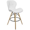 Ver imagem 2 de Kit 5 Banquetas Slim Eiffel Wood Estofada