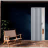 Porta Sanfonada de Correr Cinza C/ Trinco Moderno - 210cm - 72cm - Permatti - 2