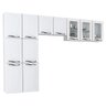 Cozinha em Aço Colormaq Ipanema 3 Peças com 11 Portas - Branco - 1