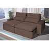 Sofá Retrátil e Reclinável 4 Lugares Alfa com Pillow Molas Assento Bpastor - Marrom - 2