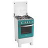 Fogão Itatiaia Waves 4 Bocas Turquesa Bivolt 3700000014 - 1