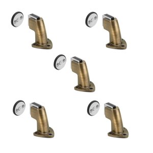 Kit 5 Prendedor Fixador Porta Magnético Antique Ouro Velho