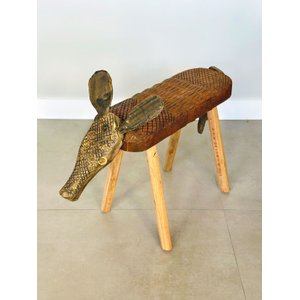 Banco em Madeira Tatu - Mestre Gilson - Artesanal