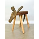 Ver imagem 2 de Banco em Madeira Tatu - Mestre Gilson - Artesanal