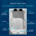 Ver imagem 4 de Banheira Dupla Tulipa Combate com Hidro em Acrílico