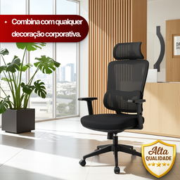 Cadeira de Escritório Presidente Titan - Preta - 15