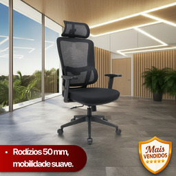 Cadeira de Escritório Presidente Titan - Preta - 4