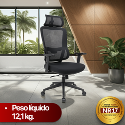 Cadeira de Escritório Presidente Titan - Preta - 16