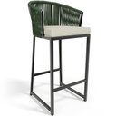Ver imagem 2 de Kit 03 Banqueta Para Área Gourmet Cozinha Varanda Corda Náutica Sunset D04 Verde - Lyam Decor