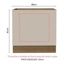 Ver imagem 7 de Balcão para Forno de Embutir 80 X 60 Cm sem Tampo Rustic/crema Agata Madesa Rustic/crema