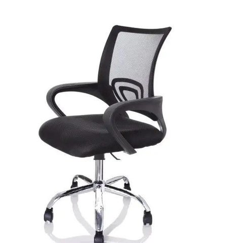 Cadeira Diretor Escritório Tela Mesh Wave Pierre Preta W-120