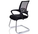 Ver imagem 1 de Cadeira Interlocutor Fixa Escritório tela mesh Wave Pierre Preta W-120a