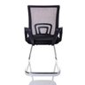 Cadeira Interlocutor Fixa Escritório tela mesh Wave Pierre Preta W-120a - 3