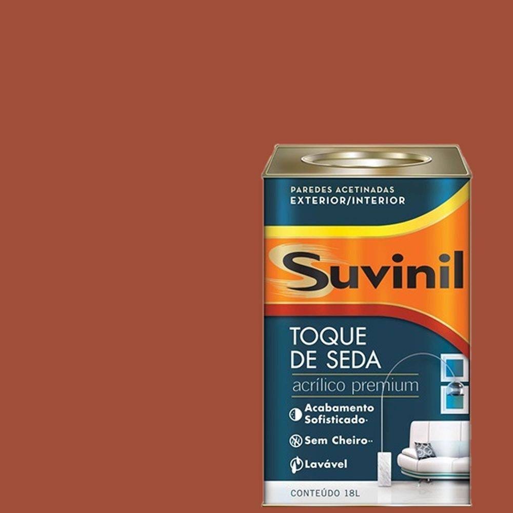 Tinta Acrílica Acetinada Suvinil Terracota 18Lts | MadeiraMadeira