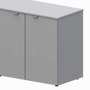 Ver imagem 6 de Armário Baixo Escritório 6 Portas C/ Chave 240 Cm F5 Office Cor:cinza