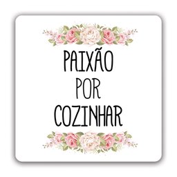 Conjunto Placas Quadros Decorativos 3 Pçs 20x20 Paixão por Cozinhar - 4