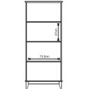 Ver imagem 6 de Cristaleira 2 Pts Vidro Slim e Buffet Aparador 120 cm Bella